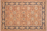 Boho Chic Ziegler Lyndsay Rose/Blue Wool Rug - 6'0