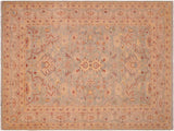 Bohemian Ziegler Iliana Green Tan Wool Rug - 6'1