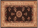 Boho Chic Ziegler Eden Brown Tan Wool Rug - 5'11