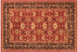 Shabby Chic Ziegler Nelida Rust/Blue Wool Rug - 6'4