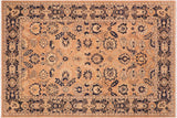 Oriental Ziegler Marilou Rose/Blue Wool Rug - 6'0