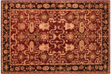 Bohemian Ziegler Lyla Red/Black Wool Rug - 6'0