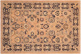 Boho Chic Ziegler Laurene Rose/Blue Wool Rug - 6'0