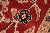 handmade Transitional Kafkaz Red Blue Hand Knotted RECTANGLE 100% WOOL area rug 6 x 9