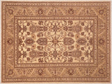 handmade Traditional Kafkaz Beige Brown Hand Knotted RECTANGLE 100% WOOL area rug 6  x 9 