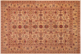 Oriental Ziegler Carlyn Gold/Rust Wool Rug - 6'3