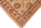 handmade Transitional Lahore Beige Brown Hand Knotted RECTANGLE 100% WOOL area rug 6 x 9