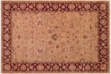 Boho Chic Ziegler Kathyrn Tan/Red Wool Rug - 5'11