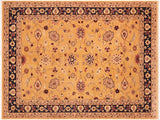 Bohemian Ziegler Kasandra Gold Blue Wool Rug - 6'0