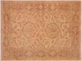 Boho Chic Ziegler Delila Tan Brown Wool Rug - 5'11