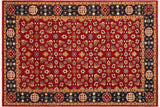 Oriental Ziegler Gabriel Red/Blue Wool Rug - 6'2