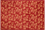 Shabby Chic Ziegler Kattie Red/Gold Wool Rug - 6'2