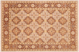 Bohemian Ziegler Leonida Beige/Brown Wool Rug - 5'9