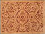 Boho Chic Ziegler Celestin Gold Brown Wool Rug - 6'1