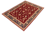 handmade Transitional Kafkaz Red Blue Hand Knotted RECTANGLE 100% WOOL area rug 8 x 10