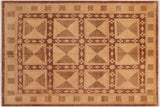 Boho Chic Ziegler Sommer Brown/Tan Wool Rug - 7'10