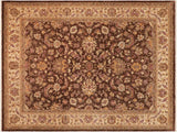 handmade Traditional Kafkaz Brown Beige Hand Knotted RECTANGLE 100% WOOL area rug 8  x 10 