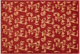 Shabby Chic Ziegler Ashli Red/Gold Wool Rug - 5'2