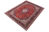 handmade Traditional Antique Red Blue Hand Knotted RECTANGLE 100% Wool Pile area rug 10x13