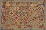 Bohemian Turkish Kilim Terence Hand-Woven Wool Rug - 6'8'' x 9'3''