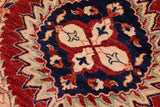 handmade Transitional Kafkaz Red Blue Hand Knotted RECTANGLE 100% WOOL area rug 9 x 12