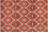 Oriental Ziegler Zackary Red/Blue Wool Rug - 8'10