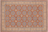 Bohemian Ziegler Eldridge Brown/Beige Wool Rug - 9'1