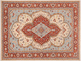 Oriental Ziegler Rudolf Beige Rust Wool Rug - 10'1