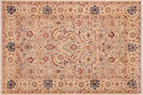 Oriental Ziegler Abel Tan/Blue Wool Rug - 6'6