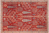 Bohemian Ziegler Adele Red/Red Wool Rug - 6'7