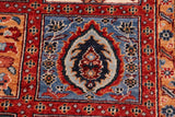 handmade Transitional Kafkaz Red Blue Hand Knotted RECTANGLE 100% WOOL area rug 8 x 10