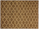 Rustic Turkish Kilim Yestin Bluish Gray/Beige Wool Rug - 5'3'' x 8'0''