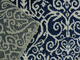 handmade Modern Cryena Blue Ivory Hand Knotted RECTANGLE WOOL&SILK area rug 4x6