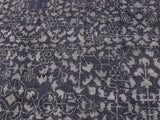 handmade Modern Ellie Gray Blue Hand Knotted RECTANGLE WOOL&SILK area rug 9x12