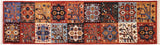 handmade Transitional Kafkaz Rust Blue Hand Knotted RUNNER 100% WOOL area rug 3x9 