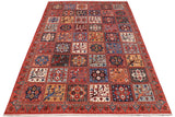 handmade Transitional Kafkaz Chobi Ziegler Rust Blue Hand Knotted RECTANGLE 100% WOOL area rug 9 x 12