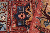 handmade Transitional Kafkaz Chobi Ziegler Rust Blue Hand Knotted RECTANGLE 100% WOOL area rug 9 x 12