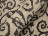 handmade Modern Cryena Ivory Gray Hand Knotted RECTANGLE WOOL&SILK area rug 5x7