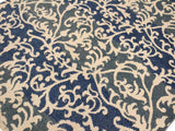handmade Modern Niamh Gray Ivory Hand Knotted RECTANGLE WOOL&SILK area rug 5x7