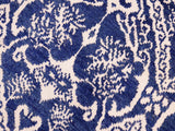 handmade Modern Nabila Blue Ivory Hand Knotted RECTANGLE WOOL&SILK area rug 6x9