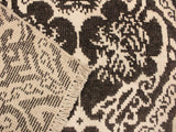handmade Modern Nabila Charcoal Ivory Hand Knotted RECTANGLE WOOL&SILK area rug 4x6