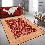 handmade Traditional Kafkaz Red Brown Hand Knotted RECTANGLE 100% WOOL area rug 8x10