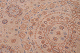 handmade Geometric Kafkaz Chobi Ziegler Ivory Pink Hand Knotted RECTANGLE 100% WOOL area rug 9 x 12