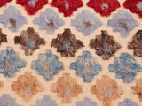 handmade Modern Moroccan Hi Beige Blue Hand Knotted RECTANGLE 100% WOOL area rug 6x9
