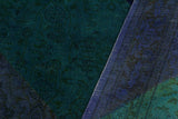 A10606, 4 1"x 6 0",Over Dyed                     ,4x6,Blue,GREEN,Hand-knotted                  ,Pakistan   ,100% Wool  ,Rectangle  ,652671193347