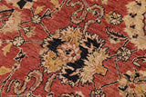 handmade Traditional Kafkaz Chobi Ziegler Orange Blue Hand Knotted RECTANGLE 100% WOOL area rug 9 x 12