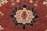 handmade Traditional Kafkaz Chobi Ziegler Brown Tan Hand Knotted RECTANGLE 100% WOOL area rug 10 x 13