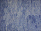 Bohemian Turkish Kilim Eleonore Blue/Beige Wool Rug - 9'0'' x 12'4''