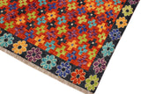 handmade Geometric Balouchi Rust Gray Hand Knotted RECTANGLE 100% WOOL area rug 6 x 8