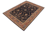 handmade Traditional Kafkaz Chobi Ziegler Blue Lt. Brown Hand Knotted RECTANGLE 100% WOOL area rug 9 x 12